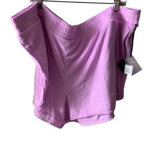 Ava & Viv Terry Cloth Athletic Lounge Women’s 3X Lavender Purple Plus Size